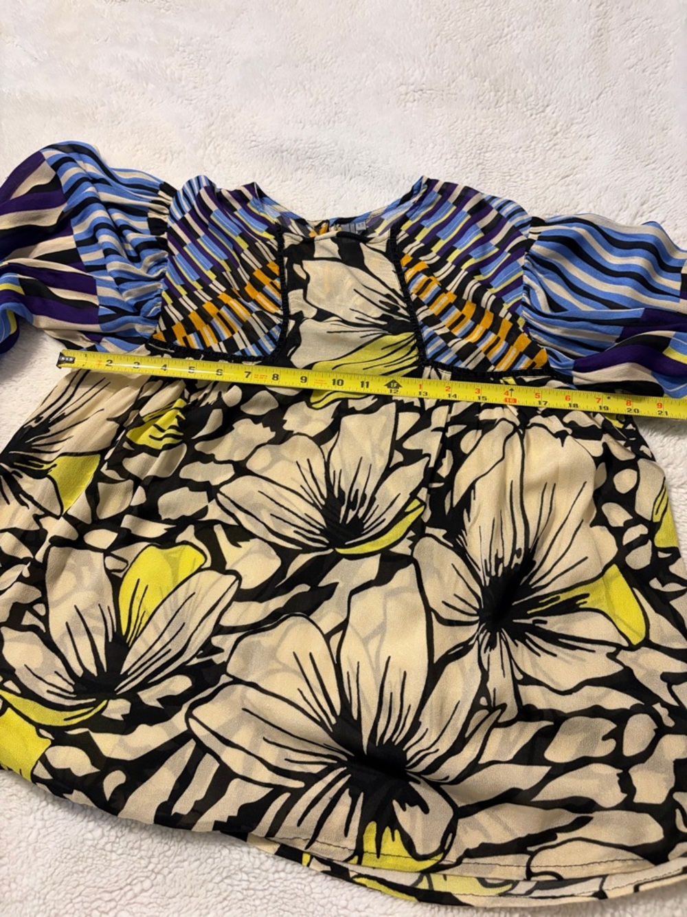 Anthropologie Blank London womens M Multi Miranda Peasant Floral - Picture 4 of 6